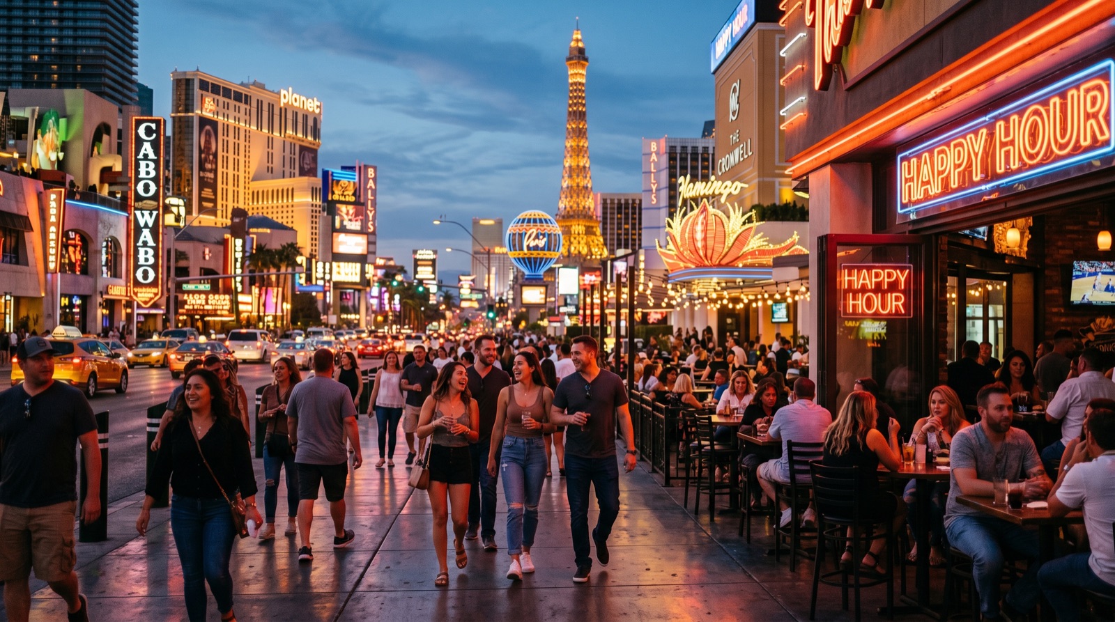 5 Epic Happy Hour Crawl Routes in Vegas